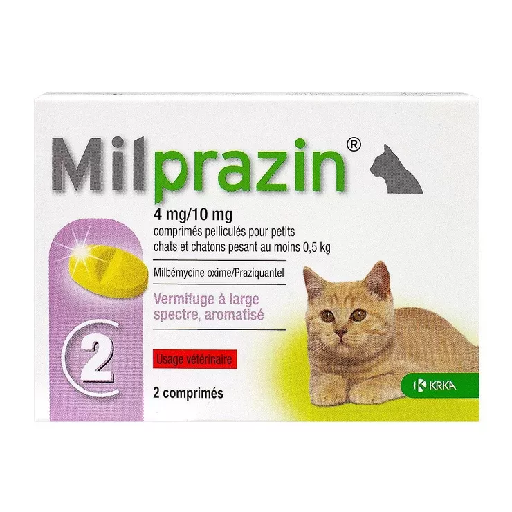 MILPRAZIN KRKA vermifuge Chat 2 comprimés vermifuge