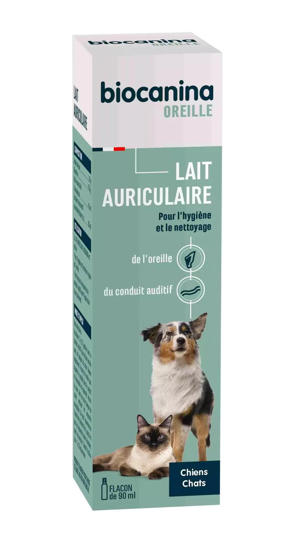 Lait Auriculaire Biocanina 90 ml – Soin des Oreilles pour Chiens et Chats