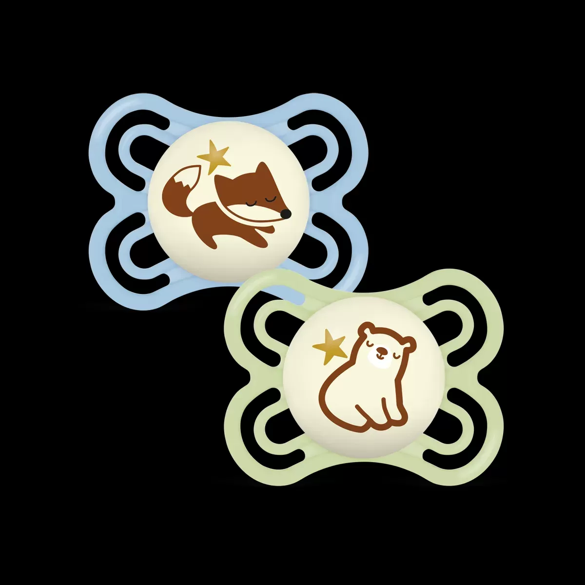 MAM Perfect Nuit 2-6 mois, lot de 2 sucettes