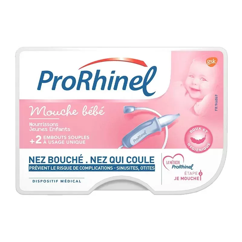 ProRhinel Mouche Bébé + 2 embouts souples jetables